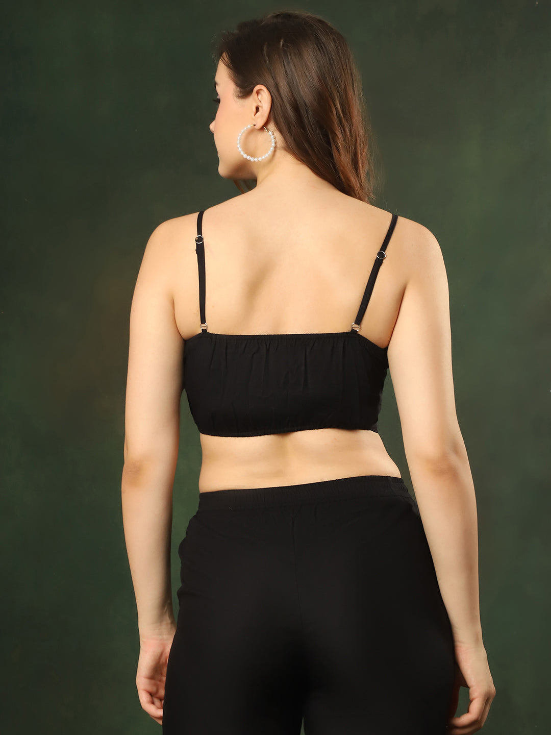 Black Color Fabric Georgette and Rayon Printed Abstract 3 pcs Swimwear Cover up Set