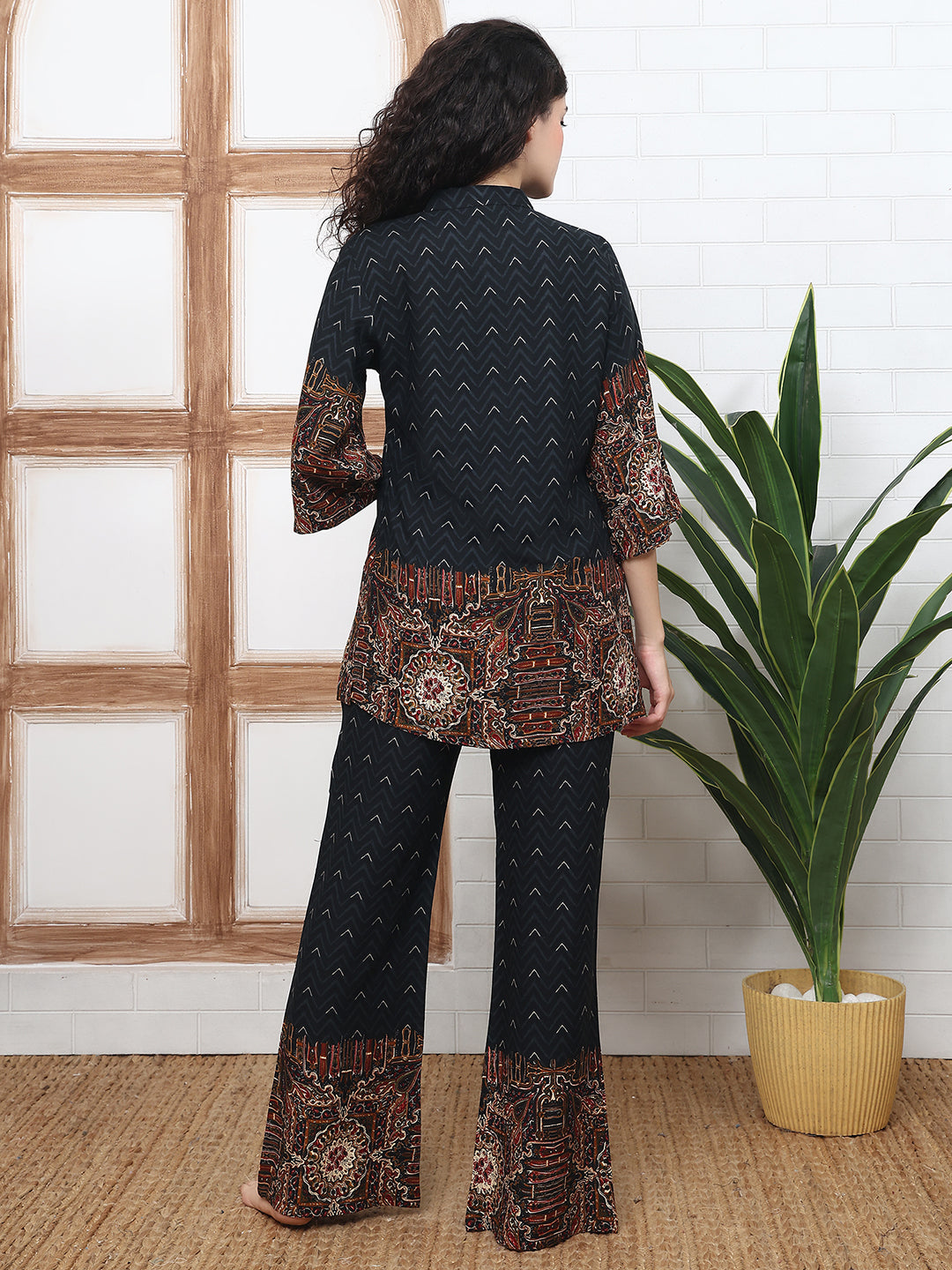 Soft Viscose Rayon Abstract Printed Co-Ord Set