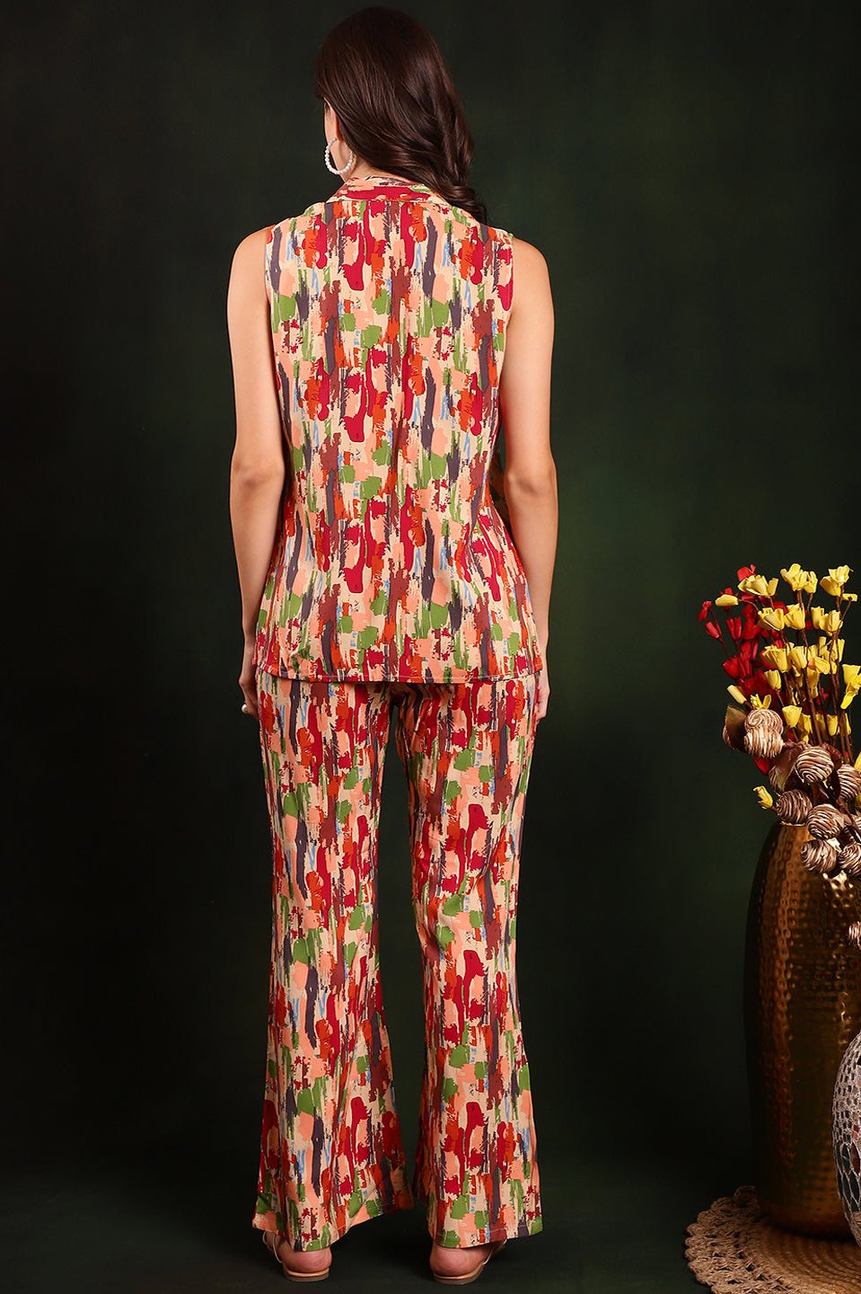 Lifestyle shot of Tie-Dye Co-Ord Set ready for a casual outing.