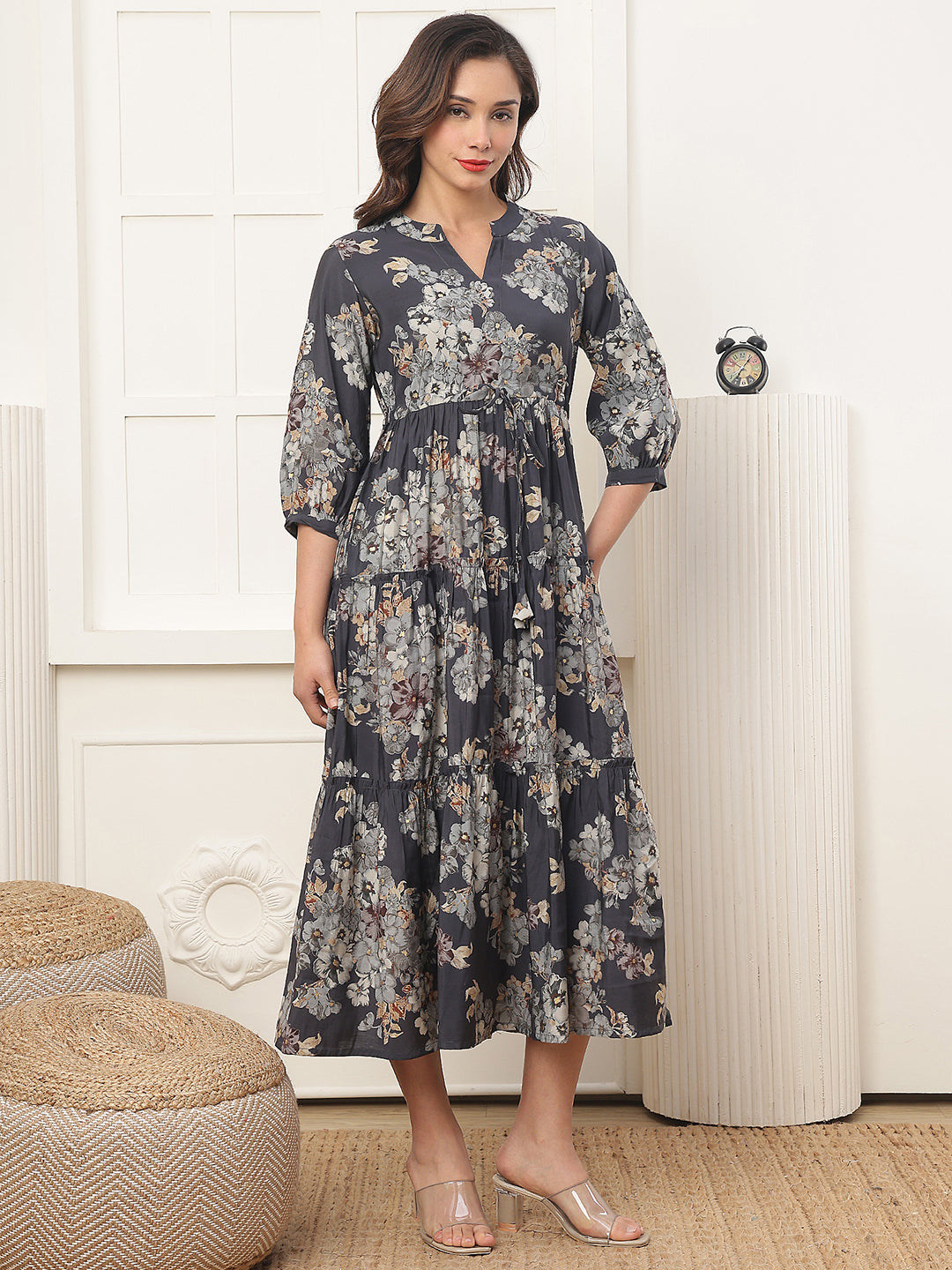 Lifestyle shot of floral Dresses for Women