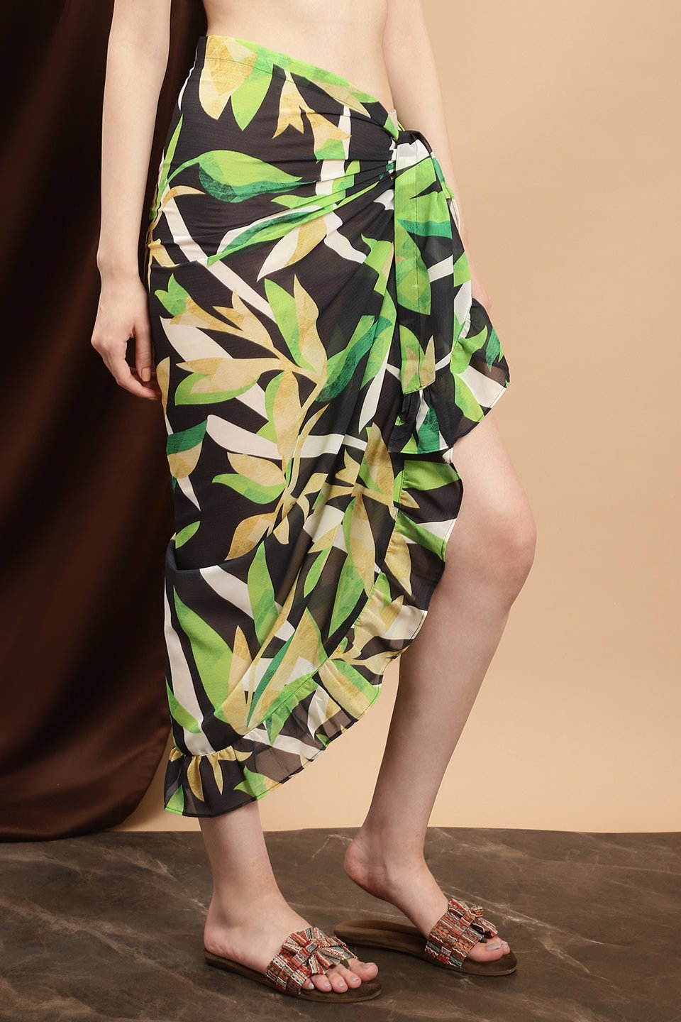 Model in Black Beach Wear for Women