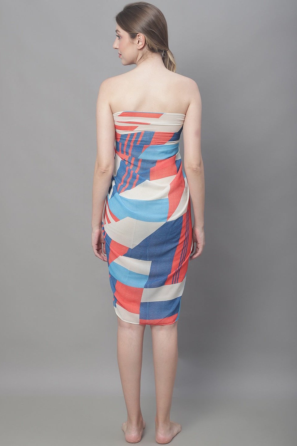 Model in Blue Beach Wear for Women