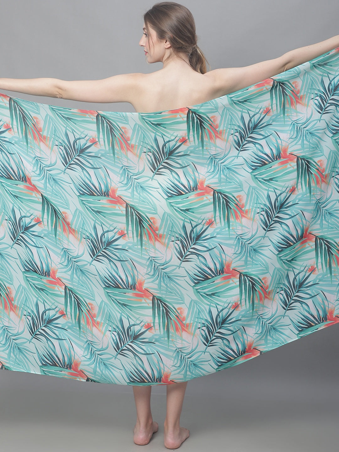 Resort look – Solid Green Beach Dress for Vacation