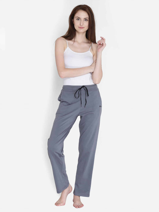 Grey Solid Printed Cotton Lounge Pants Claura Designs Pvt. Ltd. Lounge Pants Grey, Lounge Pant, Loungepant_size, Lower, Pajama, Rayon