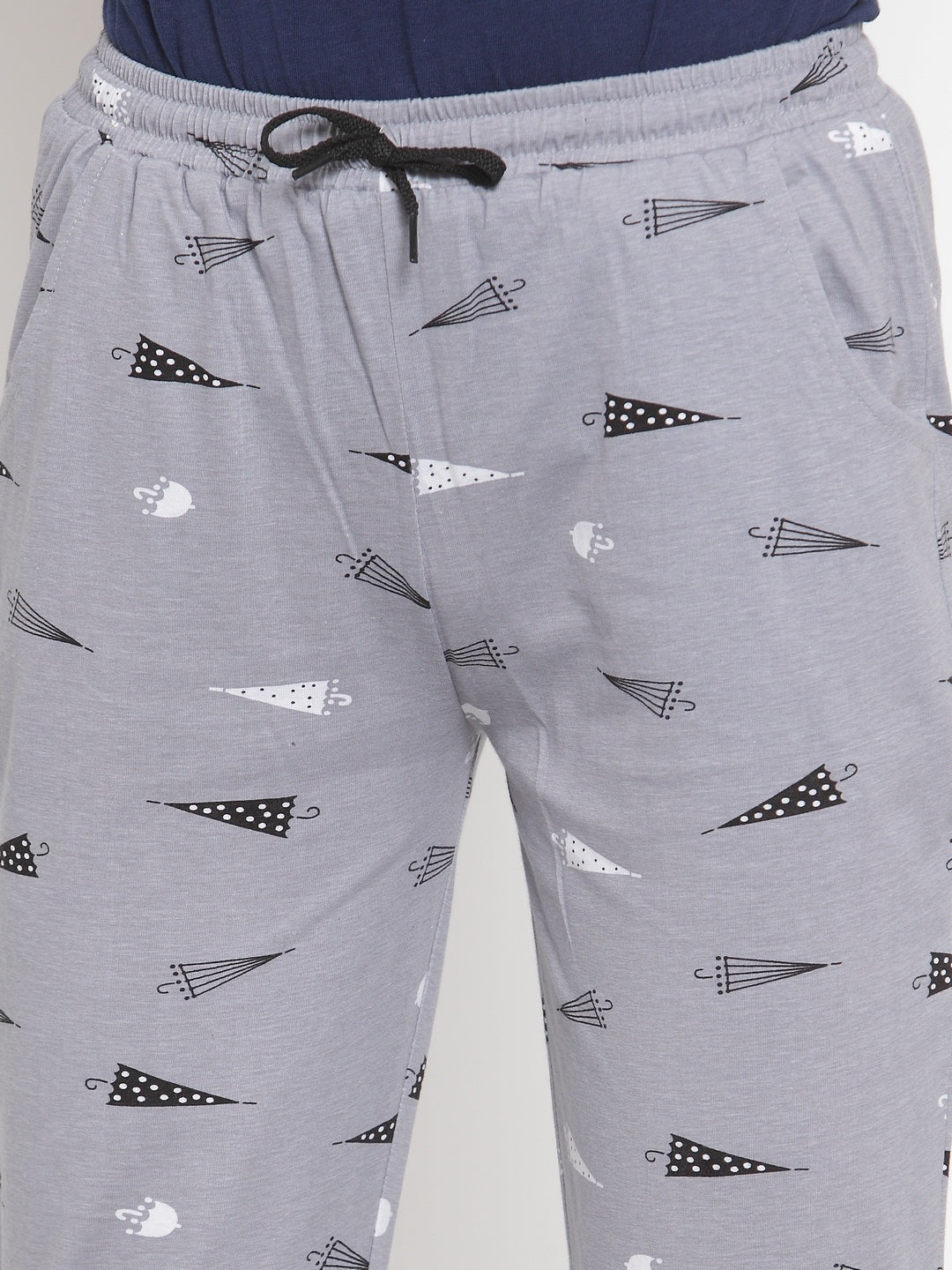 Grey Abstract Printed Cotton Lounge Pants Claura Designs Pvt. Ltd. Lounge Pants Grey, Lounge Pant, Loungepant_size, Lower, Pajama, Rayon